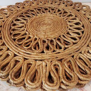 Placemats 12" Round - Set of 4 Natural Woven